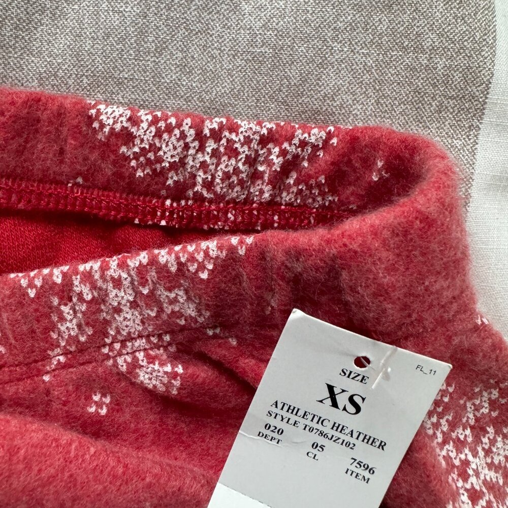 EUC Grayson Threads Sleepwear Women's Pajama Shorts Red Snowflakes Sz XS - Picture 3 of 4